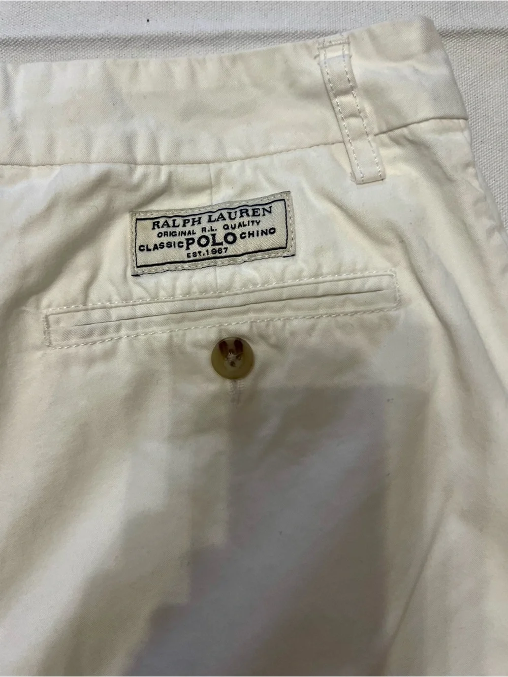 Polo Ralph Lauren boys outfit set sz 14 L14-16 paint splatter Tee chino shorts